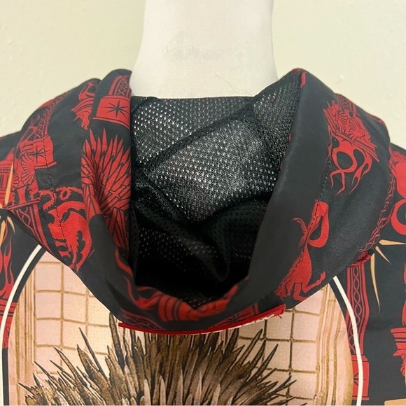 Members Only HBO Game of Thrones House of the Dragon Hooded Windbreaker Lrg NWT - Picture 6 of 15